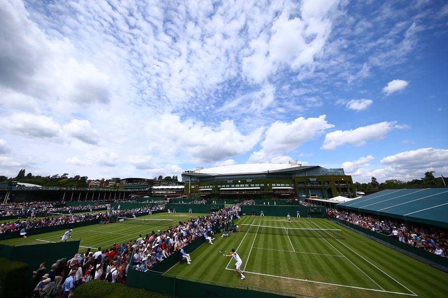 Una panoramica dei campi di Wimbledon (Getty Images)